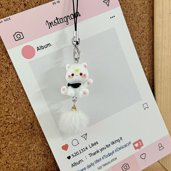 Cat phone charms