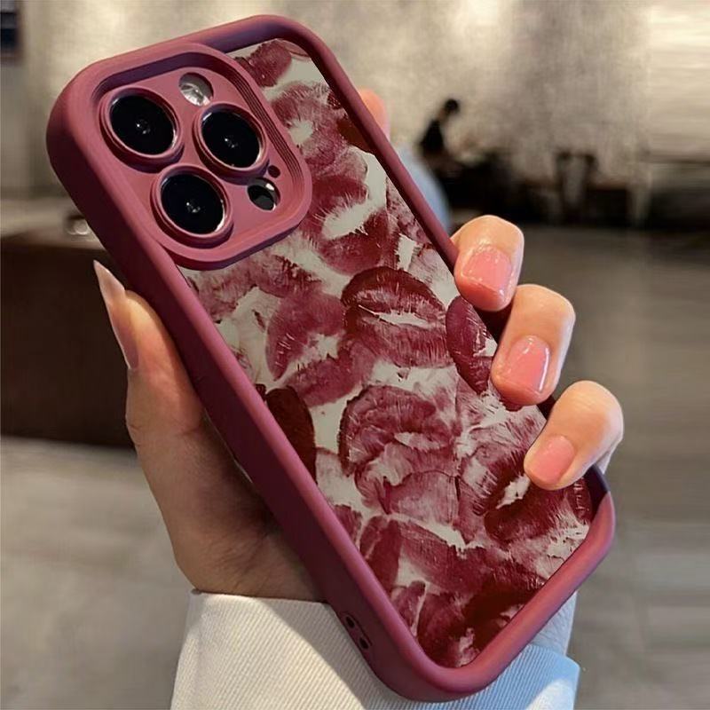 Lip Print Silicone iPhone Case 💋